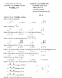 Đề thi giữa học kì 1 môn Toán lớp 7 năm 2023-2024 - Trường THCS Nguyễn Trãi, Thanh Khê