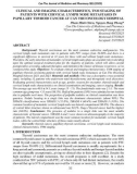 Clinical and imaging characteristics, tnm staging of patients with cervical lymph node metastases in papillary thyroid cancer at Can Tho oncology hospital