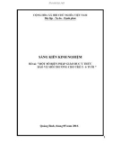 Sáng kiến kinh nghiệm Mầm non: Một số biên pháp giáo dục ý thức bảo vệ môi trường cho trẻ 5 - 6 tuổi