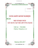 Sáng kiến kinh nghiệm THCS: Một số biện pháp xây dựng tập thể lớp vững mạnh tại trường trung học cơ sở