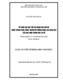 Luận án tiến sĩ Khoa học giáo dục: Tổ chức dạy học tìm tòi khám phá chủ đề “Nước trong cuộc sống” nhằm bồi dưỡng năng lực khoa học của học sinh trung học sơ sở