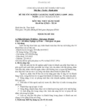 Đề thi tốt nghiệp cao đẳng nghề khoá 3 (2009 - 2012) nghề Quản trị khách sạn môn Thực hành nghề - Mã đề thi: QTKS - TH30