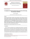 Investigation of structural and electronic properties of ZnO using first principle calculations