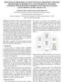 Research on proposing an effectiveness assessment criteria framework of residential and commercial building construction investment projects toward sustainable development in Nha Trang city