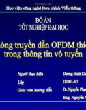 Đồ án tốt nghiệp đại học: Mô phỏng truyền dẫn OFDM thích ứng trong thông tin vô tuyến (HV Công nghệ Bưu chính viễn thông)