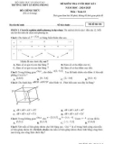 Đề thi học kì 1 môn Toán lớp 12 năm 2024-2025 - Trường THPT Lê Hồng Phong, Đắk Lắk
