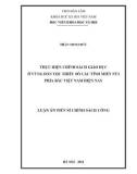 Luận án Tiến sĩ Chính sách công: Thực hiện chính sách giáo dục ở vùng dân tộc thiểu số các tỉnh miền núi phía Bắc Việt Nam hiện nay