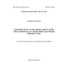 Luận văn Thạc sĩ Quản lý đô thị và công trình: Giải pháp quản lý hệ thống thoát nước có sự tham gia của cộng đồng tại thành phố Bắc Ninh