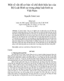 Tóm tắt Luận văn Thạc sĩ Luật học: Một số vấn đề cơ bản về chế định hiệu lực của Bộ Luật Hình sự trong pháp luật hình sự Việt Nam