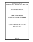 Luận văn thạc sĩ Quản lý văn hóa: Quản lý văn hóa xã Chàng Sơn, Thạch Thất, Hà Nội