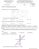 Đề thi KSCL môn Toán lớp 12 năm 2024-2025 - Trường THPT Yên Lạc, Vĩnh Phúc