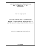 Luận văn Thạc sĩ Chính sách công: Thực hiện chính sách đào tạo, bồi dưỡng đối với cán bộ, công chức thuộc các cơ quan chuyên môn của Ủy ban nhân dân tỉnh An Giang