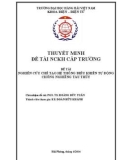 Đề tài nghiên cứu khoa học cấp trường: Nghiên cứu chế tạo hệ thống điều khiển tự động chống nghiêng tàu thủy