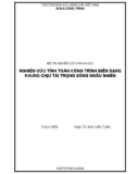 Đề tài nghiên cứu khoa học cấp trường: Nghiên cứu tính toán công trình biển dạng khung chịu tải trọng sóng ngẫu nhiên