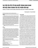 Vai trò của yếu tố con người trong định danh với việc hình thành tên tác phẩm văn học