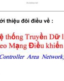 Hệ thống Truyền Dữ liệu thố g Truyề Dữ liệu theo Mạng Điều khiển