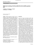 Báo cáo hóa học:  Multi-scale ordering of self-assembled InAs/GaAs(001) quantum dots