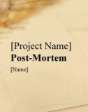 Mẫu PowerPoint: PostMortem