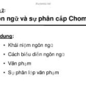 Tin học lý thuyết - Chương 2