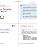 Chương 1: Tập hợp, quan hệ