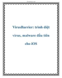 VirusBarrier: trình diệt virus, malware đầu tiên cho iOS