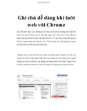 Ghi chú dễ dàng khi lướt web với Chrome