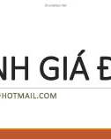 Bài giảng Định giá đất