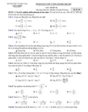 Đề thi KSCL môn Toán lớp 11 năm 2023-2024 có đáp án - Sở GD&ĐT Thái Bình