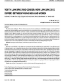 Youth language and gender: How language use differs between young men and women