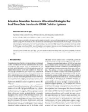 Báo cáo hóa học:   Adaptive Downlink Resource Allocation Strategies for Real-Time Data Services in OFDM Cellular Systems