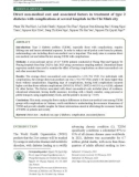 Direct non-medical cost and associated factors in treatment of type 2 diabetes with complications at several hospitals in Ho Chi Minh city