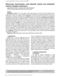 Microscopic characteristics, total phenolic content and antioxidant activity of Zingiber nudicarpum