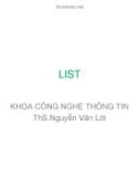 TÌM HIỂU VỀ LIST