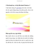 3 Thủ thuật hay với hệ điều hành Windows 7