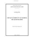 Luận văn Thạc sĩ Khoa học: Chế tạo và nghiên cứu vật liệu BiFeO3 pha tạp ion đất hiếm