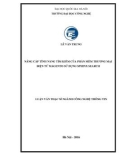 Luận văn Thạc sĩ Công nghệ thông tin: Nâng cấp tính năng tìm kiếm của phần mềm thương mại điện tử magento sử dụng sphinx search