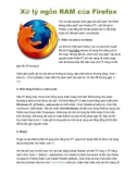 Xử lý ngốn RAM của Firefox