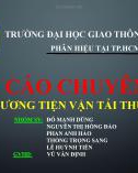 Báo cáo chuyên đề: Phương tiện vận tải thủy