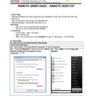 REMOTE ASSISTANCE – REMOTE DESKTOP