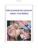 Faire un portrait aux crayons de couleur : Aron Ralston