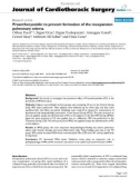 Báo cáo y học: Proanthocyanidin to prevent formation of the reexpansion pulmonary edema