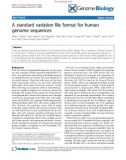 Báo cáo y học:  A standard variation file format for human genome sequence