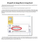 Bí quyết sử dụng Macro trong Excel