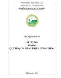 Đề cương chi tiết học phần: Quy hoạch phát triển nông thôn