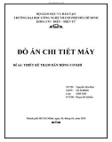 Đồ án: Thiết kế trạm dẫn động cơ khí