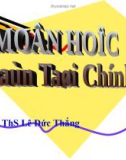 GIỚI THIỆU MÔN TOÁN TÀI CHÍNH