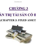 Bài giảng Tài chính doanh nghiệp - Chương 3 (fixed asset)