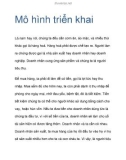 Mô hình triển khai