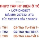 Bài thuyết trình: Thực tập hệ thống điện ô tô