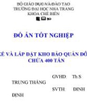 Đồ án tốt nghiệp: Thiết kế và lắp đặt kho bảo quản đông sức chứa 400 tấn